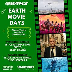 I volontari di greenpeace al teatro cinema martinitt per gli  earth movie days